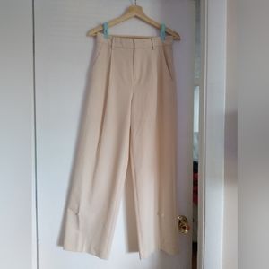 High Waist Crop Wide Leg Pant size M